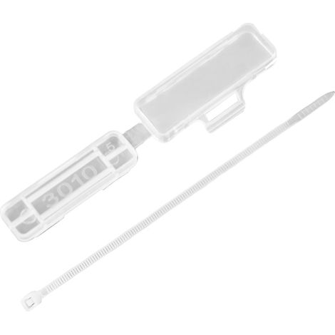 Etiquettes Pour Cables - Boitier Transparent Avec Attaches En Plastique PP - Pour Identification De Cables Et Tubes - Lot De 50 (1/5)