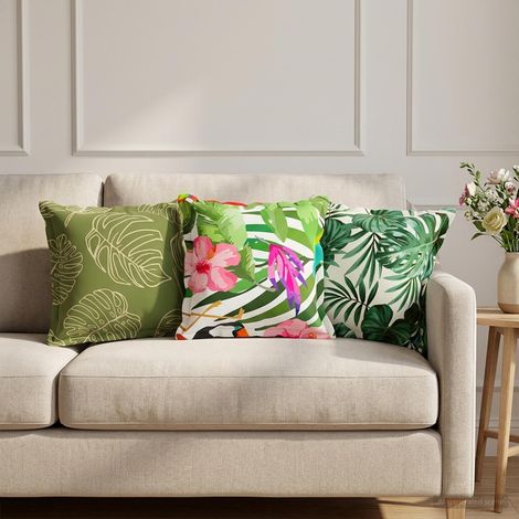 Irovami Lot de 2 housses de coussin, multicolore, polyester, 40x40 cm (1/5)