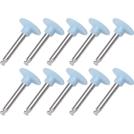 10 frese blu per lucidatura dentale per lucidatrice a bassa velocità (1/4)