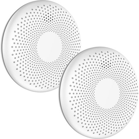 Combined Smoke and Carbon Monoxide Detector - Fire Alarm and CO Monoxide Alarm - 2 Pack (1/5)