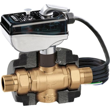 Vanne directionnelle 3 voies Mâle 1"1/2 (40/49) chauffage et rafraîchissement pour PAC - Thermador