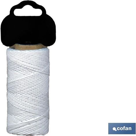 Bobina di filo di cotone Blister 50gr bianco (1/2)