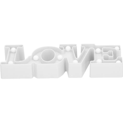 Lampe LOVE 10 LED Veilleuse pour demande en mariage, déclaration, anniversaire de mariage, fête Blanc chaud (1/5)