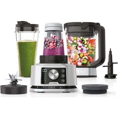 Ninja – Blender 3-en-1 Power Nutri 400ml – Moteur puissant 1200W – Texture épaisse pour smoothie bowls – CB350EU