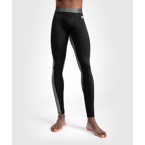 Leggings Venum Tempest para hombre, negro/gris, talla M