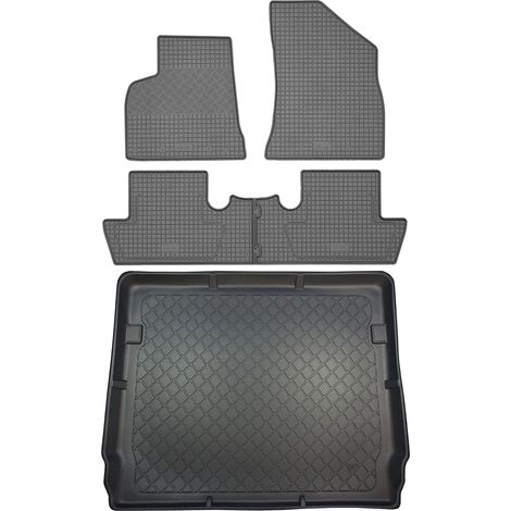 Set di tappetini in gomma per auto e tappetino per bagagliaio per Peugeot 5008 I VAN (5 porte) dal maggio 2009 al giugno 2017. (1/5)