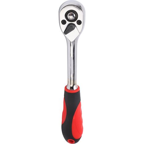 Clé à rochet 72 dents à déclenchement rapide manche droit 3/8 pouce M (pour embout 10mm) (1/5)