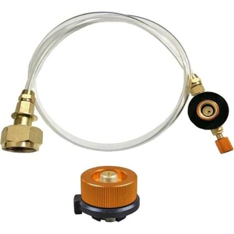 Adaptateur propane pour réchaud de camping – compatible cylindre plat (1/5)