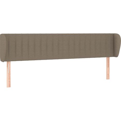 Maison Exclusive - Kopfteil mit Ohren Taupe 183x23x78/88 cm Stoff (1/5)