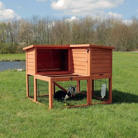 NATURA KLEINTIERSTALL, 2 ETAGE 110 X 96 X 103 CM BRAUN