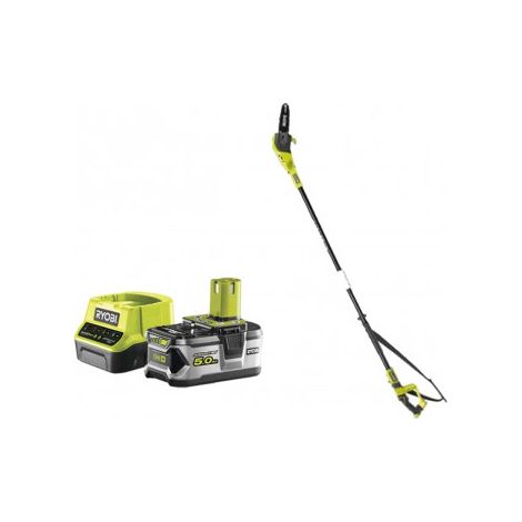 RYOBI - RYOBI Potatore ‡ a catena su asta 18V OnePlus OPP1820 pacco - 1 batteria 5.0Ah - 1 caricabatterie rapido 2.0Ah RC18120-150 (1/5)