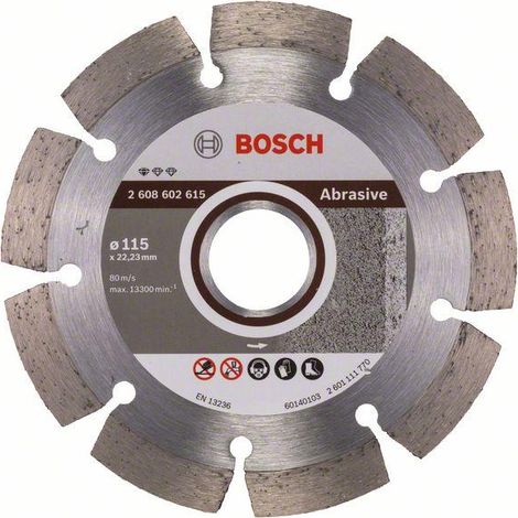 Disco diamantato standard per abrasivi, 115 x 22,23 x 6 x 7 mm