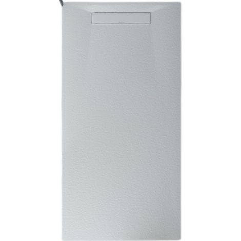 BERNSTEIN - Receveur de douche 80x160x2,6cm en fonte minérale LAVOA - blanc mat (1/5)