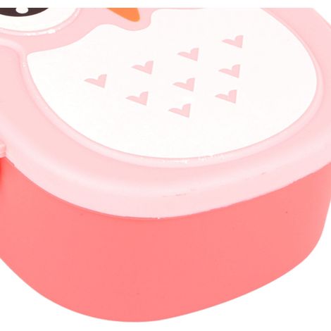 Tragbare Lunchbox aus Kunststoff mit Eulenmotiv, lebensmittelecht und mikrowellengeeignet (1/5)