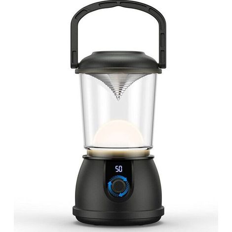 Lampe Camping Rechargeable LED Puissante 10000mAh, Dimmable, 5 Modes d'Éclairage Étanche Portable pour Camping, Bricolage, Pêche, Garage, Cave (1/5)
