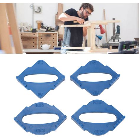 Machine à arrondir les angles du bois, moule de positionnement rapide pour angles semi-arrondis, ensemble de 4 pièces, dispositif de positionnement rapide pour angles semi-arrondis du bois, angle R (1/5)