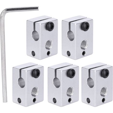 Bloc chauffant en métal 5 pièces pour imprimante 3D, accessoires et fournitures industrielles (1/5)