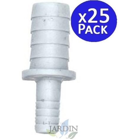 25 Stück Verbindungsstücke 10 mm auf 7 mm für Flexrohr, Ideal für Verbindungen in Bewässerungs und Wassersystemen