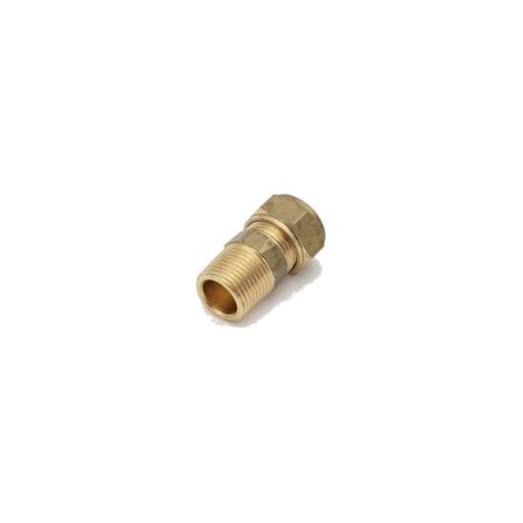 PrimaPlus 10mm x 3/8" Male Brass Compression Adaptor - 10 Pack (1/3)