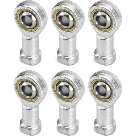 6 Pieces 8mm Ball Joint Bearing End M8 x 1.25, Female Thread Self-Lubricating (1/5)