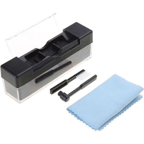 Kit De Nettoyage Pour Disques Vinyles - Brosse Velours - Fibre De Carbone - Plastique - Chiffon - 4 Pièces (1/5)