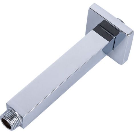 Bras de Douche, Tube de Bras de Douche Supérieur Carré en Acier Inoxydable fixé au Mur Extension de Douche Droite pour tête de Douche au Plafond pour Salle de Bain(20 cm/7.87 in)