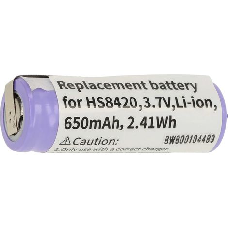 vhbw Akku kompatibel mit Braun Oral-B Smart 6000, Smart 7000, iBrush 8000, iBrush 9000 Rasierer Haarschneider (650mAh, 3,7V, Li-Ion)