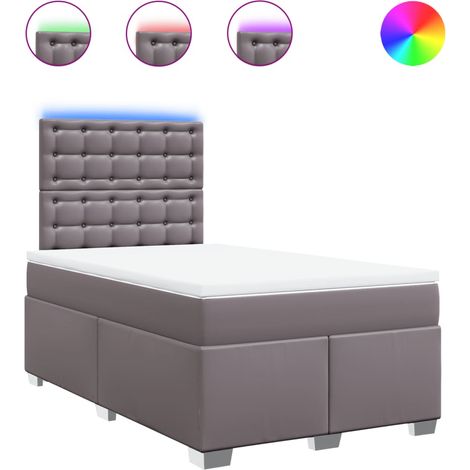 Maison Exclusive - Boxspringbett mit Matratze Grau 120x200 cm Kun