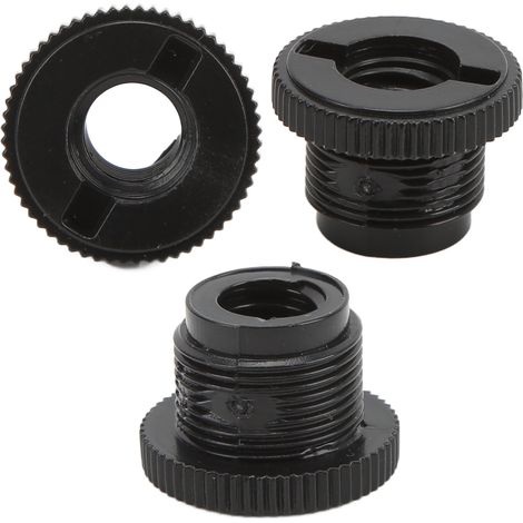 Lot de 5 adaptateurs de vis en plastique 3/8 po femelle vers 5/8 po mâle pour supports, bras articulés et pieds de microphone (1/5)