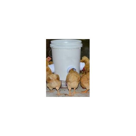 Kit profesional impermeable para la alimentación de aves de corral - Herramientas especiales para la cría de pollos y patos - Para cubos/barriles/bandejas/bebederos - Crezuo