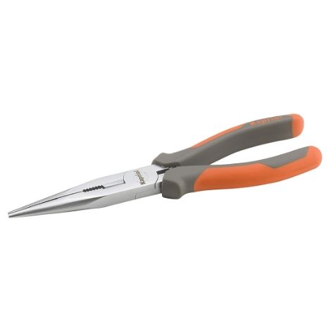 Pinza a becco lungo 200 mm. con impugnatura confortevole