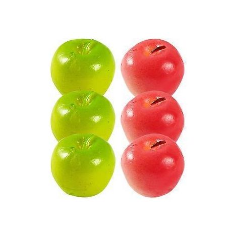 Lot de 6 mini-pommes artificielles réalistes, décorations pour maison de poupée (1/2)