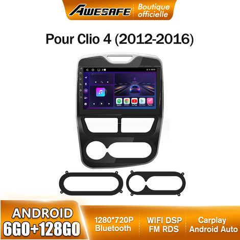 AWESAFE Autoradio Android 13 pour Renault Clio 4 (2012-2016) 6Go+128Go avec 10'' écran Tactile Carplay Android Auto GPS Bluetooth (1/5)