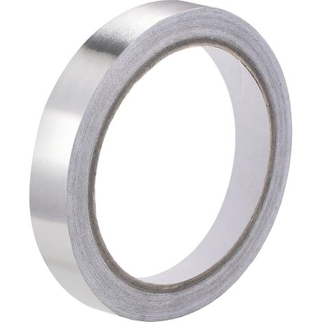 Aluminium Feuille Ruban Haute Température Ruban 10mm pour HVAC Étanchéité Réparations Chaud et Froid Air Conduits Simple Face Adhésif Ruban 20m/65 Pieds (1/4)