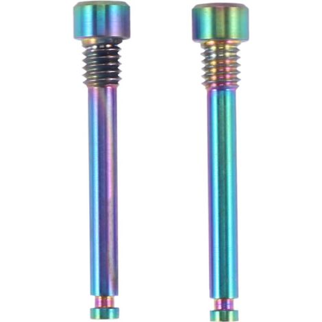 Boulons en alliage de titane M4, adaptés aux plaquettes de frein à disque de vélo, inserts à goupille filetée, adaptés aux étriers de frein à disque hydrauliques XT R XT, options de couleurs vives. (1/5)