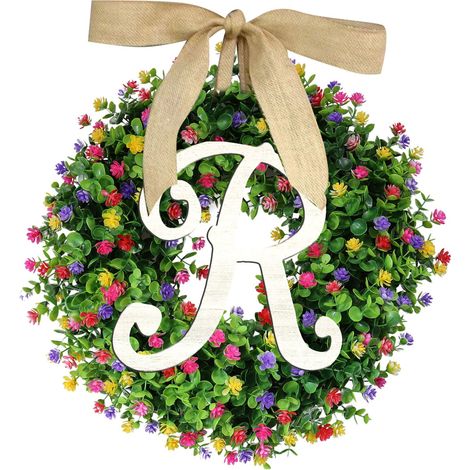 Guirlande Panonceau 26 Lettres A-Z Plastique Multicolore Pour Porte d’Entrée Extérieure Intérieure 1 Pièce (1/4)