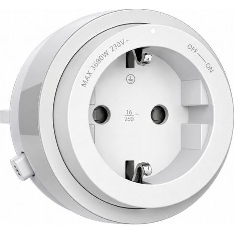 Presa Schuko Tedesco 16A 220V Per Multipresa Da Binario GONEO Power Track (Bianco)