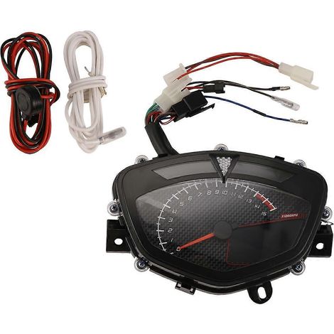 Tableau de bord pour moto LC135 C8, écran LCD 7 couleurs, compteur de vitesse, température d'eau, régime moteur et odomètre (1/5)