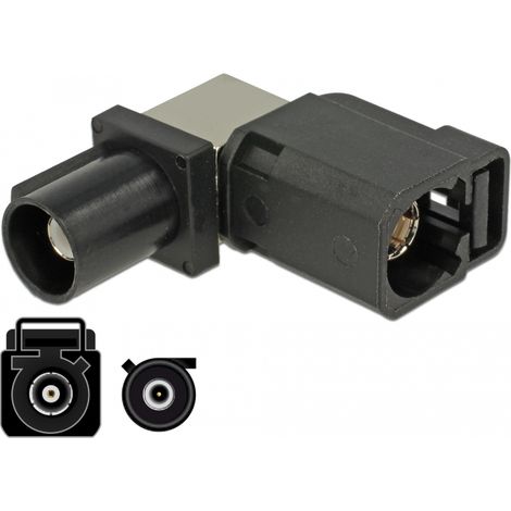 Delock Adaptador FAKRA A hembra 90Â°  FAKRA A macho