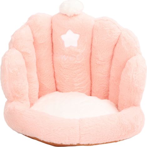 Coussin de soutien lombaire pour chaise, coussin épais confortable pour dossier, assise de bureau, couleur rose clair, usage domestique (1/5)