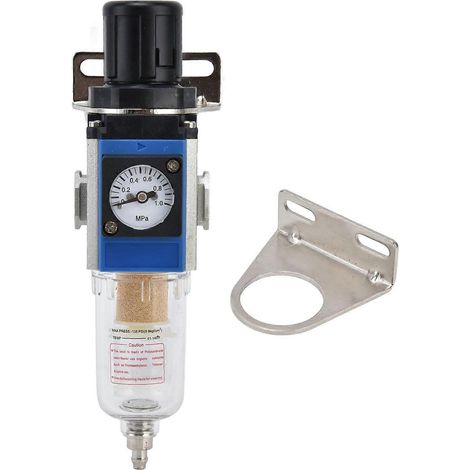 Filtre pour compresseur d'air, régulateur de pression autobloquant haute précision avec manomètre, capacité du godet 10 cm³, GFR2