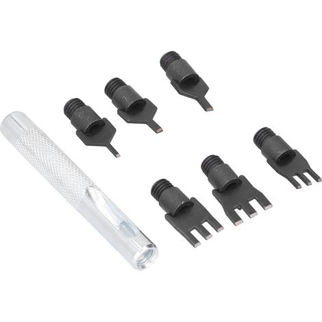 Poinçon DIY anticorrosion, tête interchangeable légère et portable, perforateur cuir multifonction, outil de marquage manuel, lot de rechange (1/5)