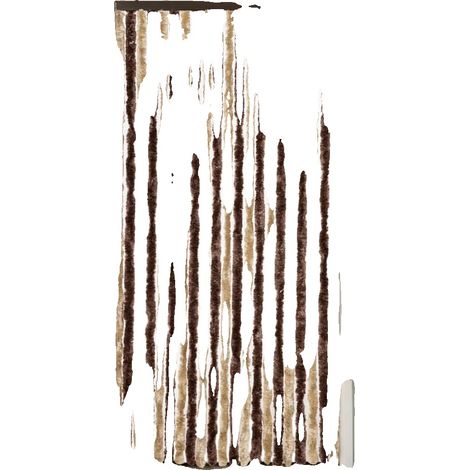 Cortina mosquitera, diseño impermeable, funcionamiento silencioso, color beige. (1/2)