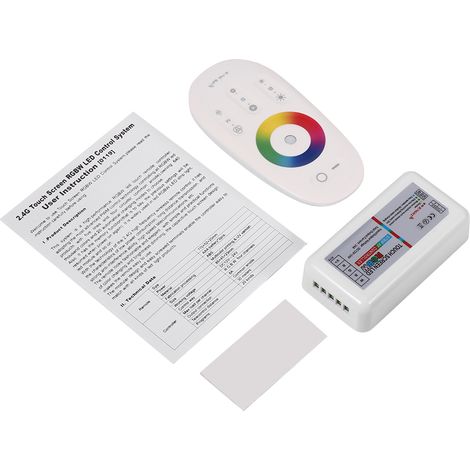 1 Télécommande sans fil RF 24A 12-24V pour ruban LED RGB 5050 panneau tactile contrôle luminosité vitesse couleur intérieur (1/5)