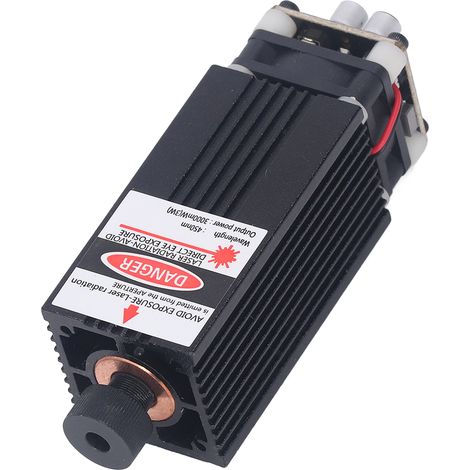 Module laser de gravure 3 W, lumière bleue 450 nm, focalisable, dissipation thermique rapide, tête de gravure laser 12 V (1/5)