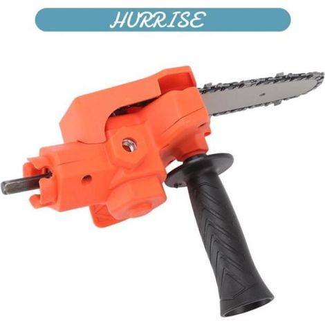 Sonew Fixation de perceuse à scie à chaîne Adaptateur de Mini perceuse à scie à chaîne de 4 pouces, convertisseur de jardin mesure (1/5)