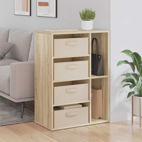 vidaXL  Sideboard  with Drawer Sonoma Oak 60 x 33.5 x 84 cm