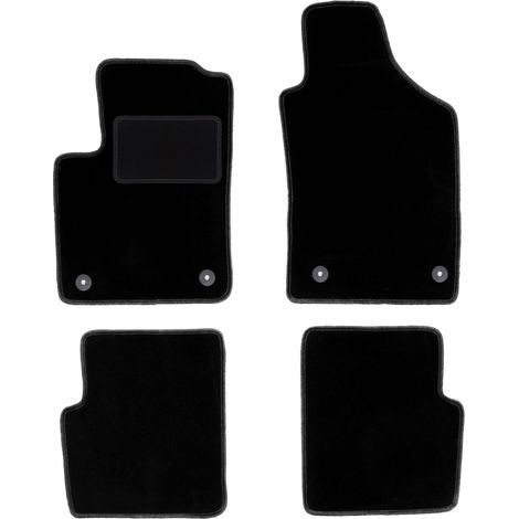 Tapis en velours noir pour : Fiat 500 FL à hayon (2013-2019) (1/5)