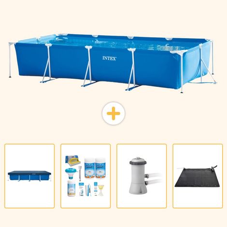 Intex Piscine Tubulaire Rectangulaire - 450x220x84 cm - 5-pièces SCB4