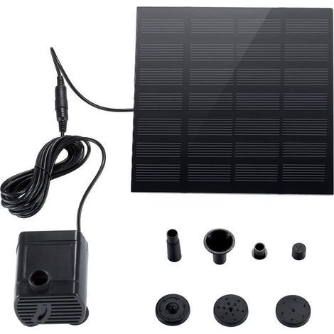 AIDUCHO Riloer 180L/H Solarbetriebene Tauchpumpe für Gartenteiche und Springbrunnen (1/5)